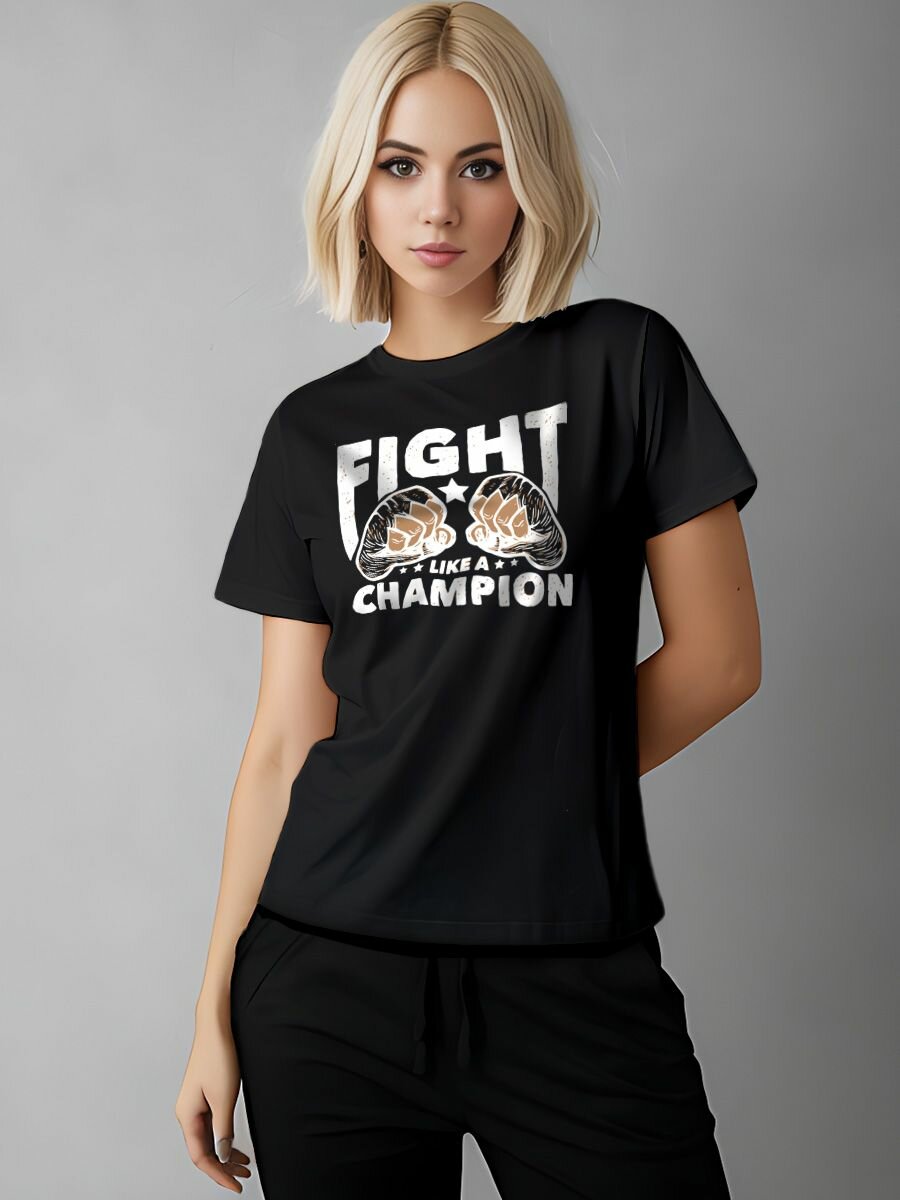 Футболка Printech размер S (40-42) черный