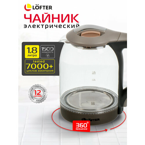 Чайник электрический стеклянный с подсветкой 18 литра 165800₽