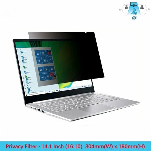 Антишпионская матовая пленка для ноутбука 14 inch-- 310x175mm 1049₽