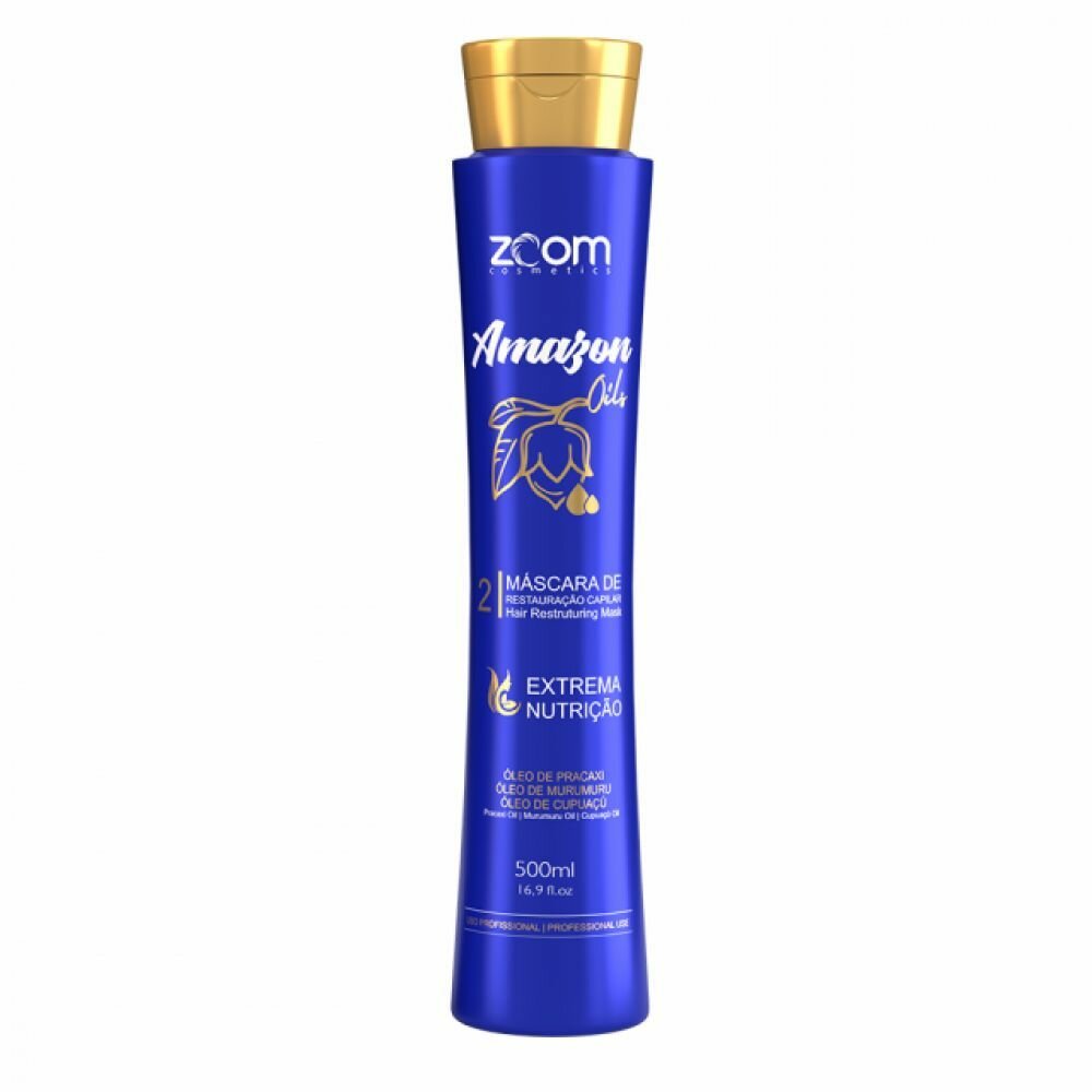 Кератин ZOOM Amazon Oils 500 ml с высокой степенью термозащиты и высокой силой выпрямления