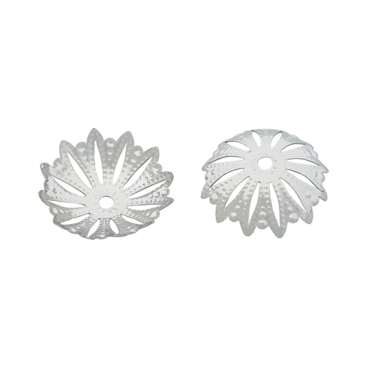 Шапочки для бусин 4AR208, 22мм 20 шт (упак), Astra&Craft (Никель)