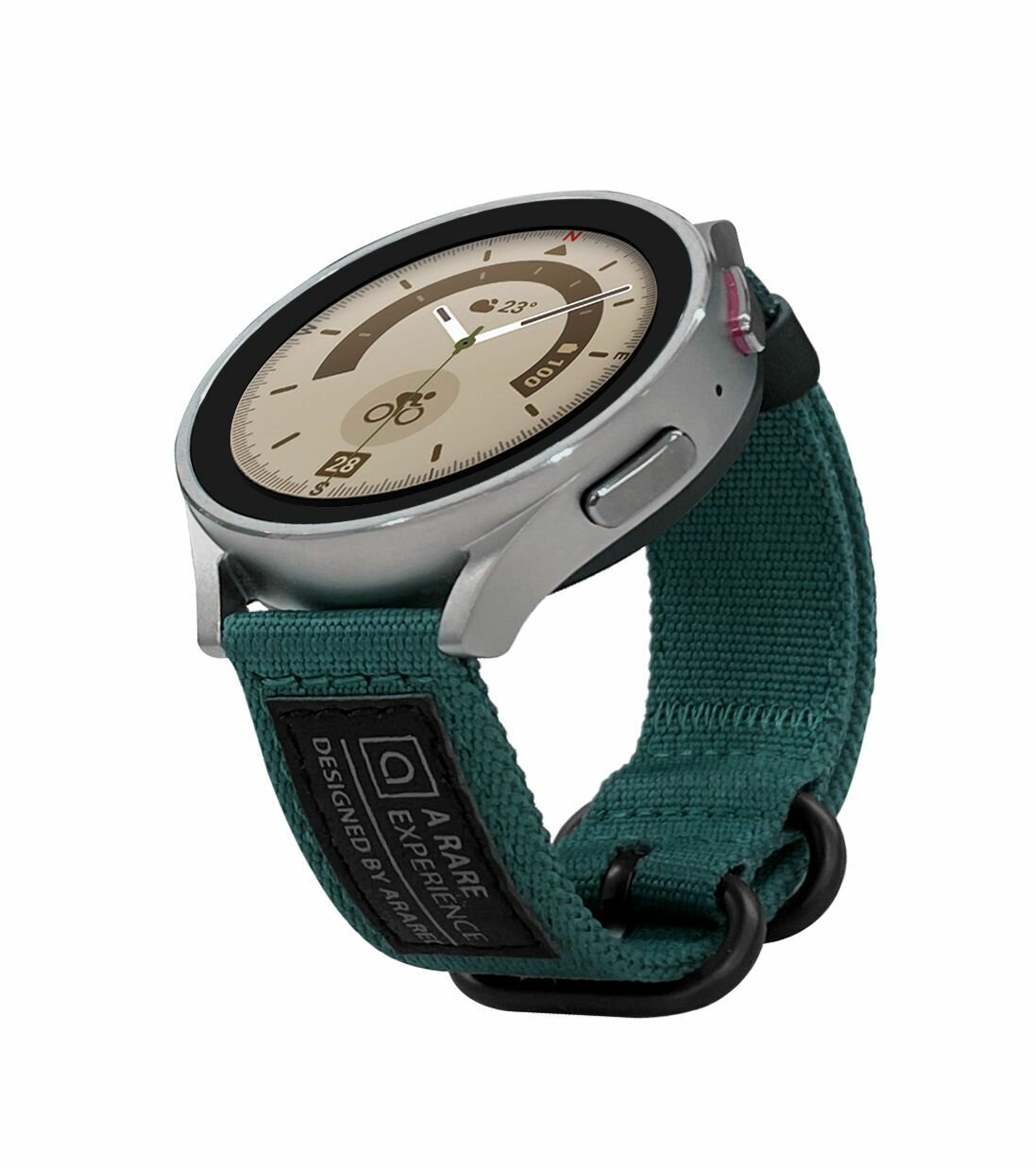 Ремешок для Samsung Galaxy Watch Araree Soft Woven Strap, нейлон, зеленый