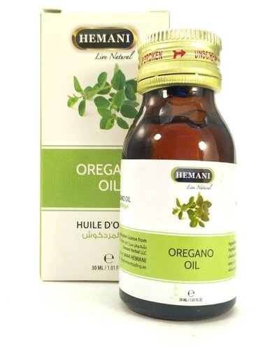 Натуральное масло орегано Хемани (Oregano oil Hemani) от бородавок и папиллом, противовоспалительное, 30 мл.