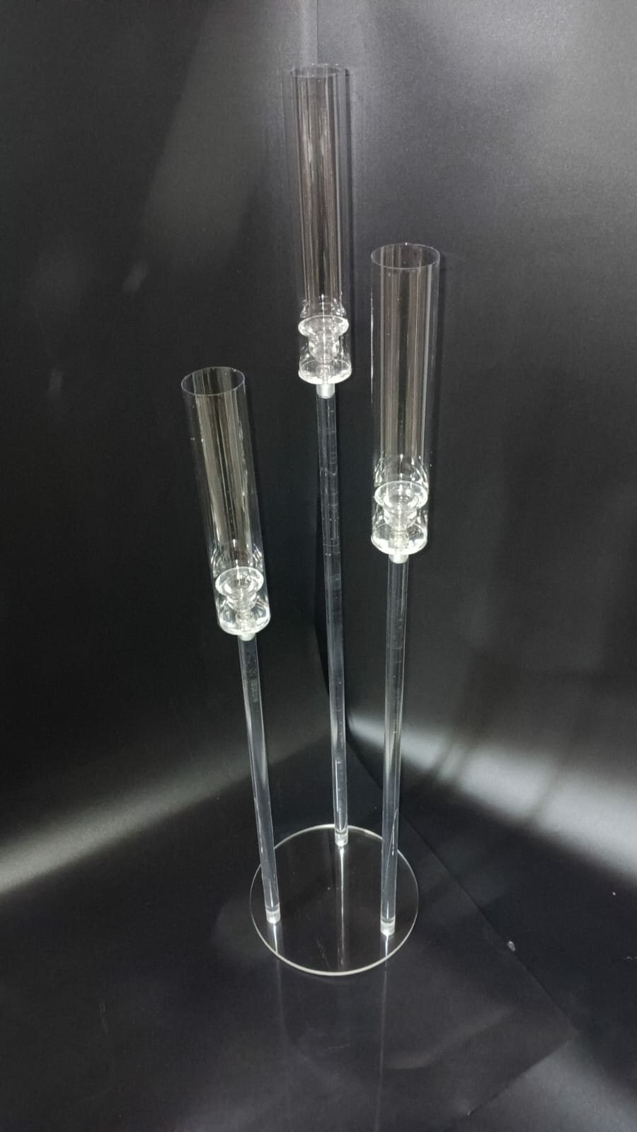 Акриловая подставка для трех светодиодных свечей (универсальная)