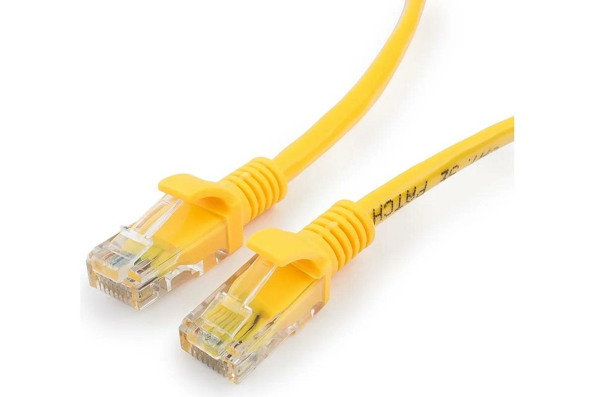 Кабель патч-корд Cablexpert модель UTP PP12-20M/Y, 20 м, желтый — фото 1