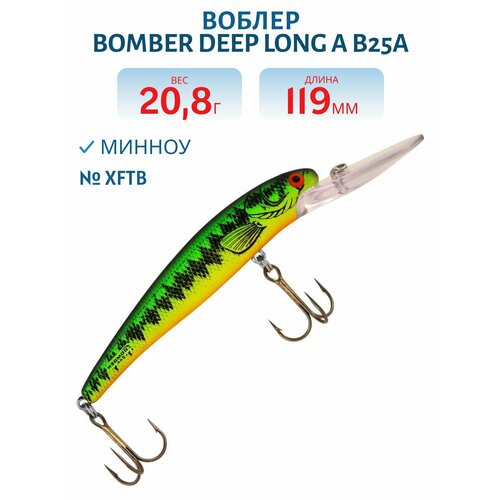 Воблер BOMBER Deep Long A B25A, цвет XFTB
