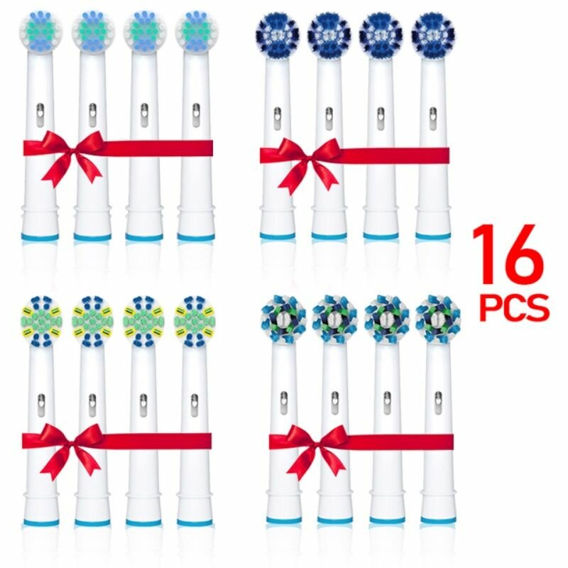 Насадки Для Электрической Зубной Щетки, Совместимые С Oral-b (Braun) 16 Шт,17-20-25-50A