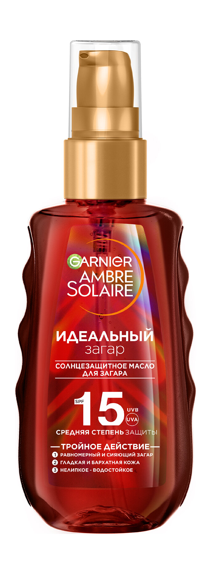 GARNIER Солнцезащитное масло для загара Ambre Solaire, водостойкоe SPF 15, 150 мл