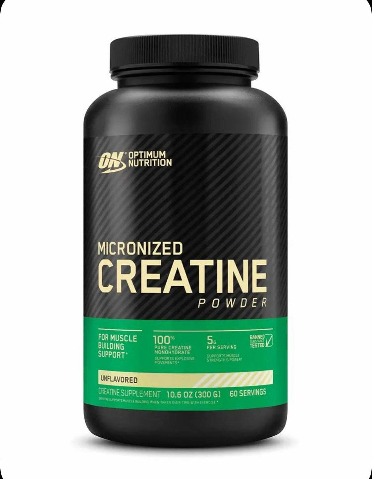 Добавка Optimum Nutrition Креатин Моногидрат 300г без ГМО глютена без вкуса