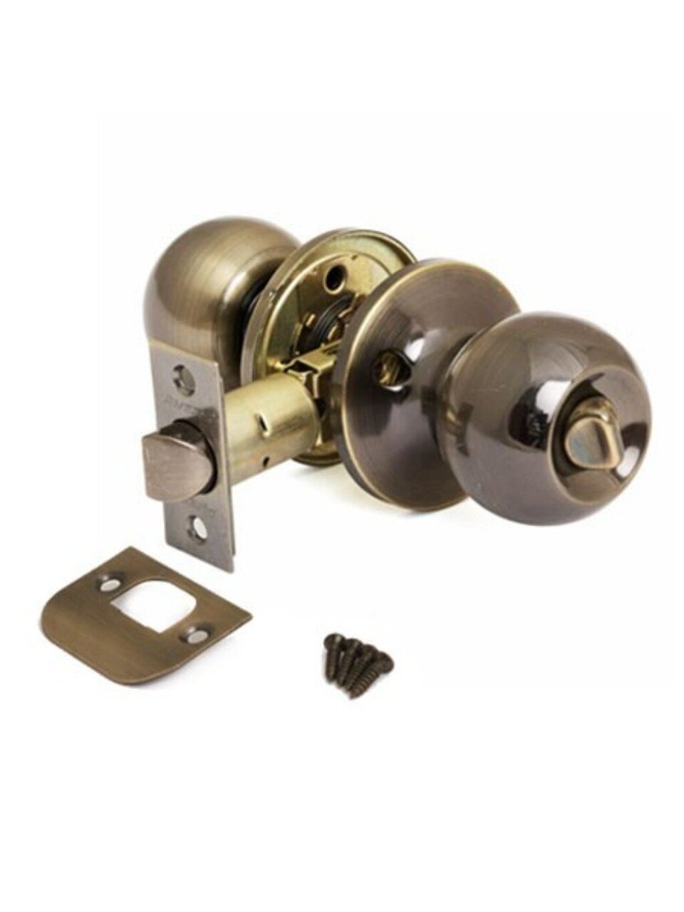 Ручка дверная Avers 6072-03-AB бронза алюминий фиксатор