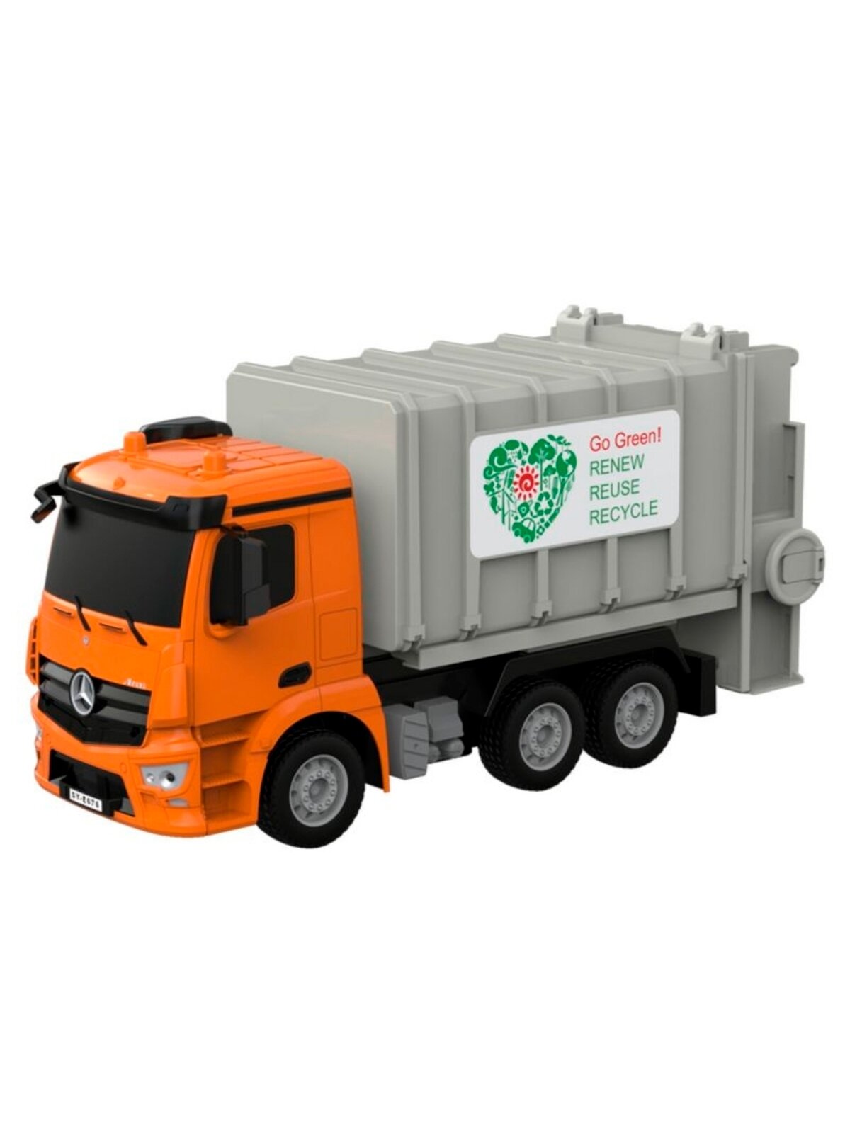 Машинка на радиоуправлении Double Eagle мусоровоз Mercedes-Benz ANTOS 1/26 E676-003