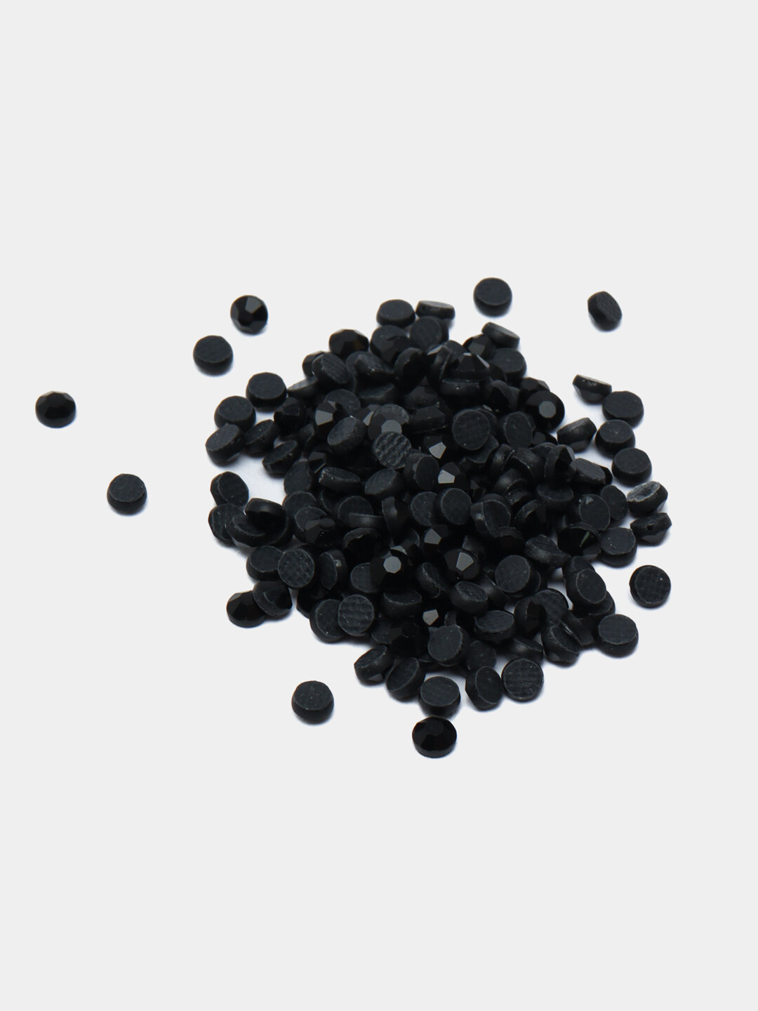 Стразы стеклянные, термоклеевые - Черный, SS16 (3.8-4.0 мм),20 гр