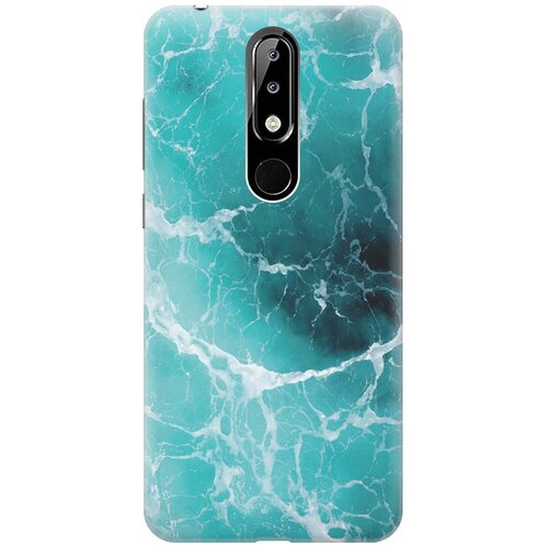 фото Gosso ультратонкий силиконовый чехол-накладка для nokia 5.1 plus / x5 (2018) с принтом "лазурный океан"