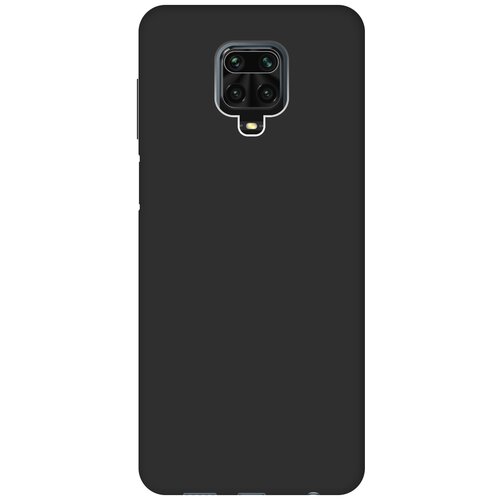 фото Чехол - накладка soft touch для xiaomi redmi note 9s / note 9 pro черный gosso