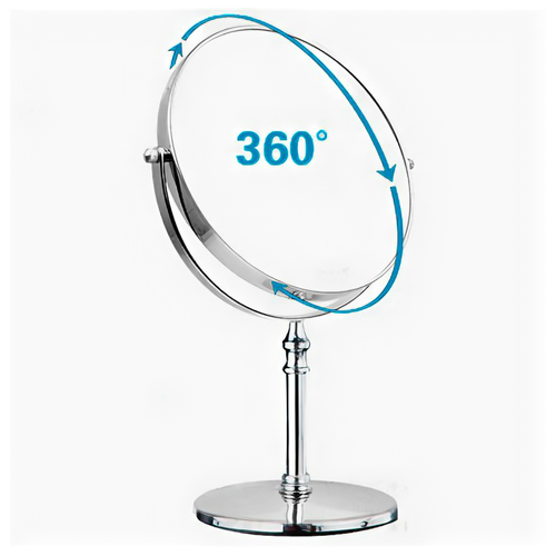 Купить Зеркало косметическое (200 мм) настольное, зеркало для макияжа, зеркало для бритья, Santrade