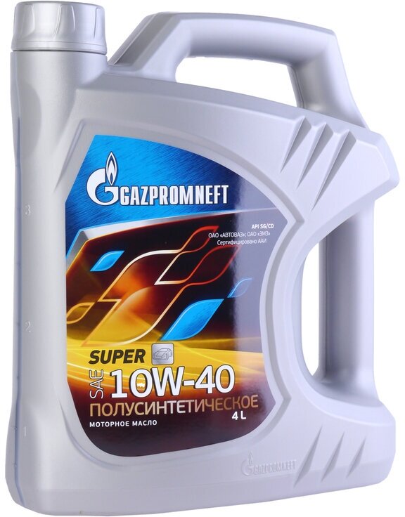 Моторное масло Gazpromneft Super 10W40 SG/CD, 4л полусинтетическое - фото №19