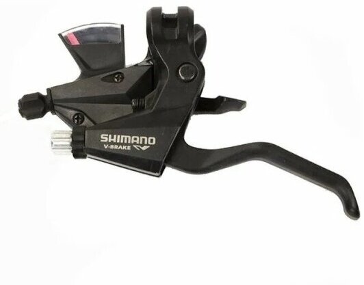 Шифтер Shimano Altus, M310, лев, 3ск, черн, тр. 1800мм, б/уп.