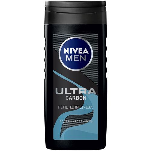Гель для душа Nivea Men Ultra carbon, 250 мл, 2.851 кг гель для душа nivea men 6шт 250 мл заряд свежести
