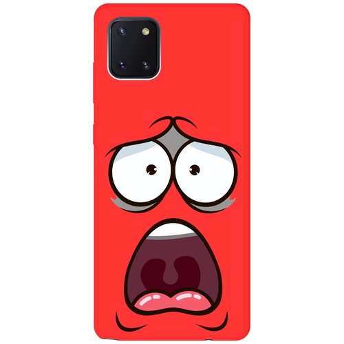 фото Re:pa чехол - накладка soft sense для samsung galaxy note 10 lite с 3d принтом "fear" красный