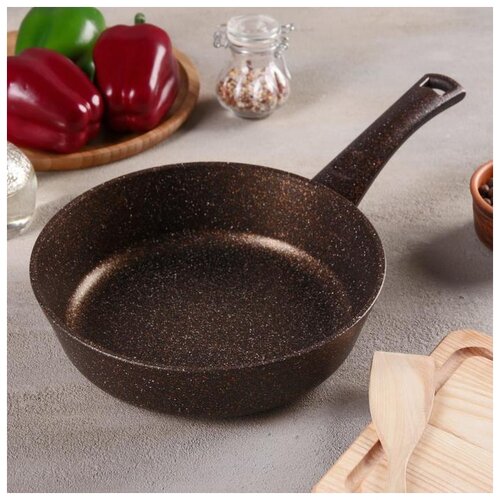 фото Сковорода 22 см титан & гранит (бронза), индукционное дно, ап 5434928 маруся