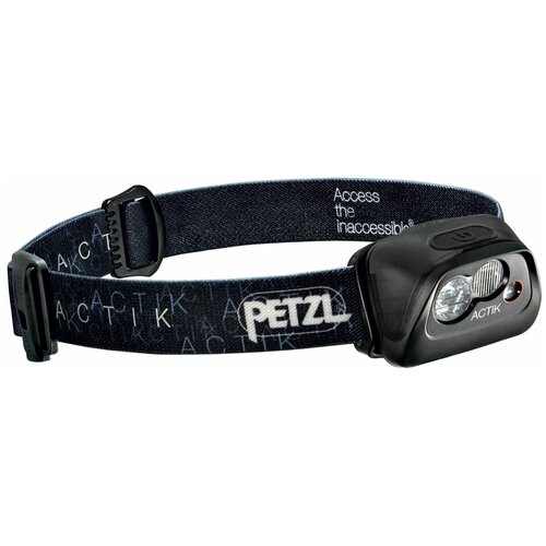 фото Petzl фонарь светодиодный налобный actik черный, 350 лм