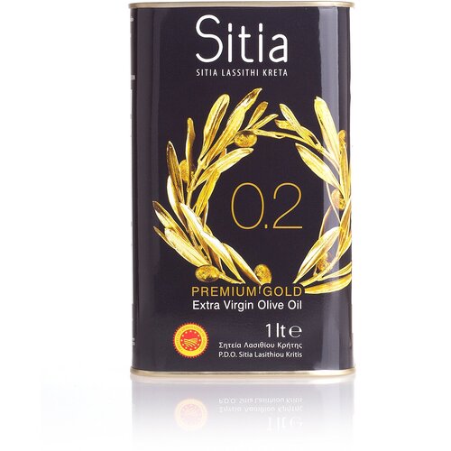 Оливковое масло SITIA Premium Gold - 1 л 0.2 экстра вирджин PDO жесть