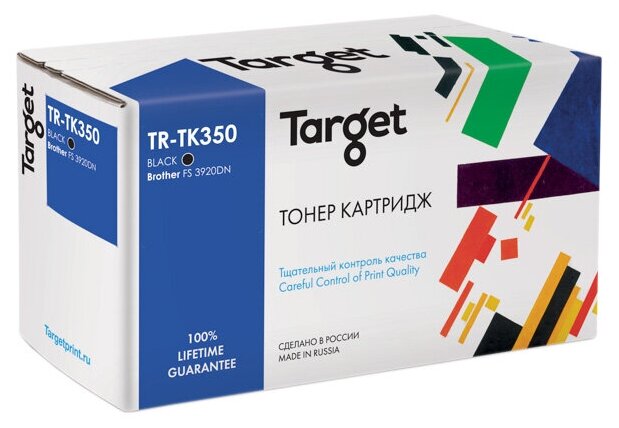 Тонер-картридж Target TK350, черный, для лазерного принтера, совместимый