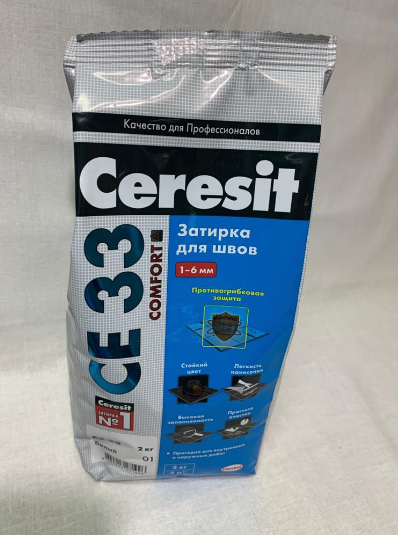Затирка для швов Ceresit CE33 Comfort