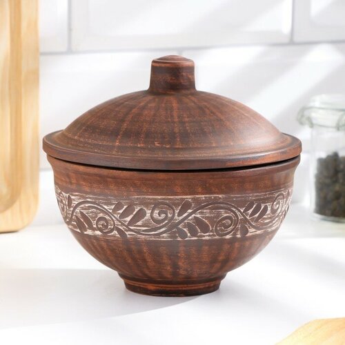 Кокотница большая 07 л 14х15х15см ангоб 1216₽