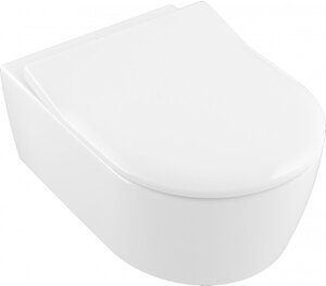 Подвесной унитаз Villeroy & Boch Avento с микролифтом, безободковый 5656RS01