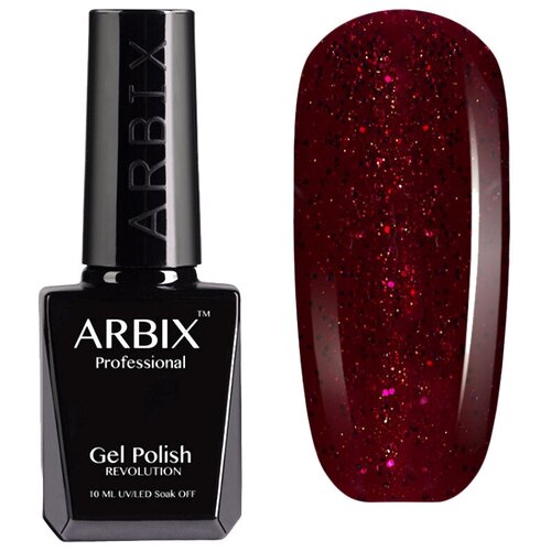 Arbix Гель-лак Classic (glitter), 10 мл, 50 г, 055 Бурлеск