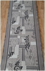Ковровая дорожка на войлоке, Витебские ковры, с печатным рисунком, 1530, серая, 0.8*1 м