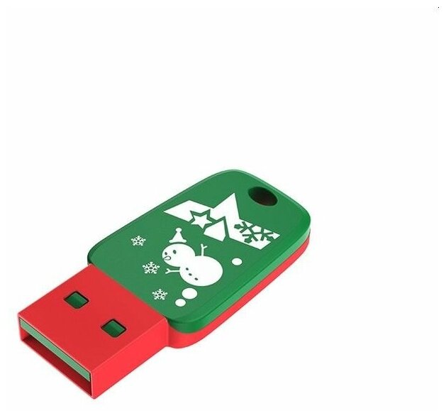 Флеш Диск Netac U197 16Gb /NT03U197N-016G-20RG/, USB2.0, пластиковая, Новый год!