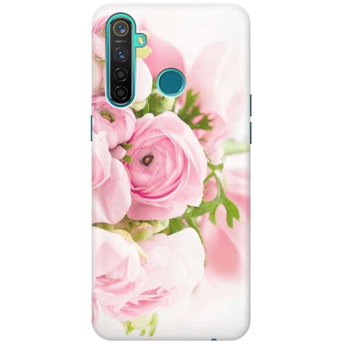 фото Cиликоновый чехол на realme 5 pro / рилми 5 про с принтом "розовые розы" gosso