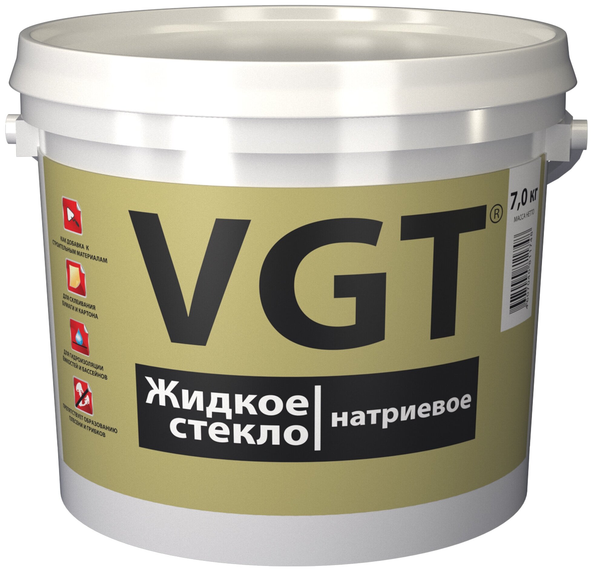 Стекло жидкое натриевое VGT (7кг)