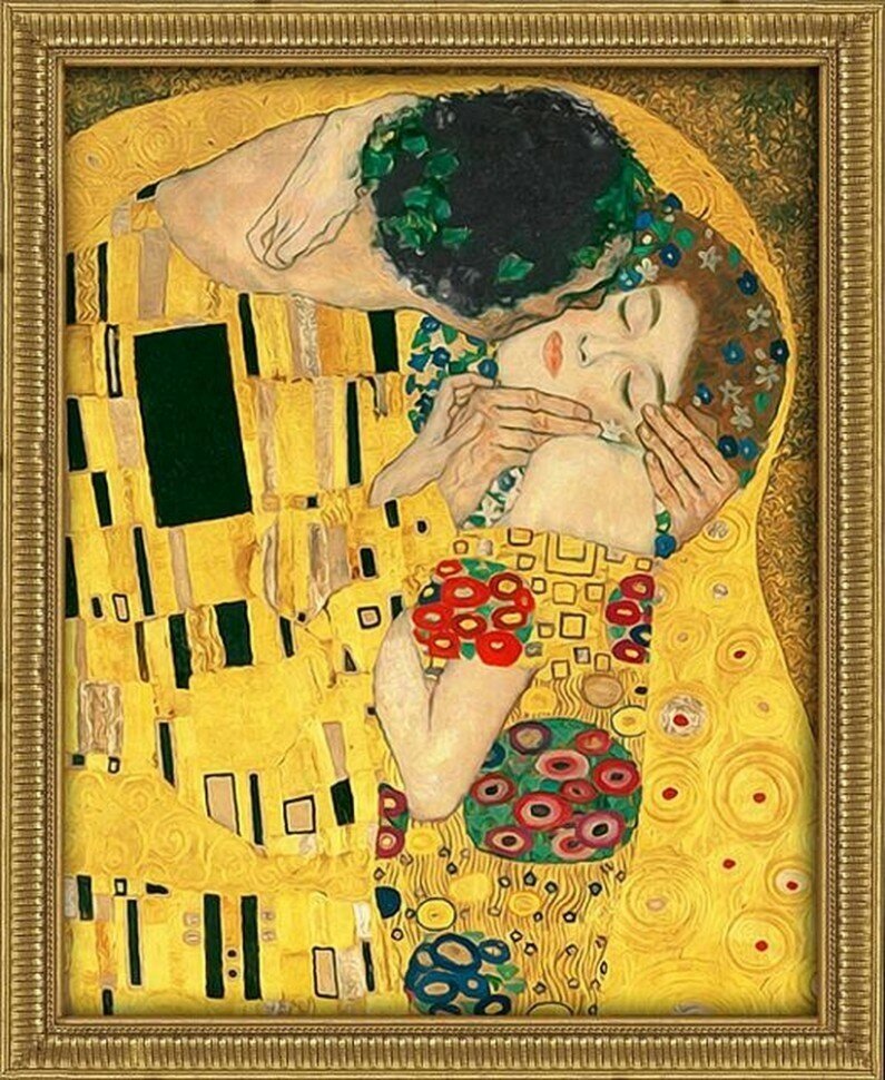 Поцелуй #АЖ-1530 Алмазная живопись Набор алмазная мозаика 40 x 50 см