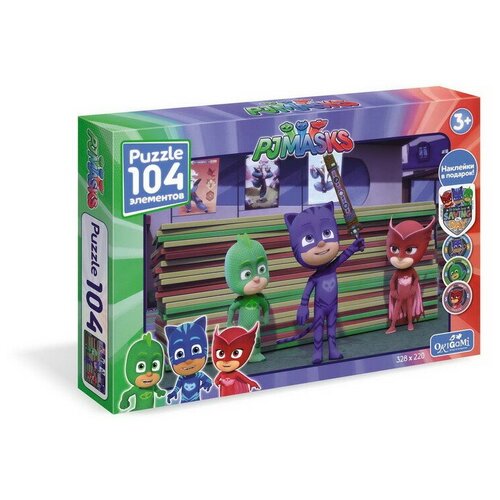 фото Пазл 104 герои в масках. супергерои+ наклейки origami