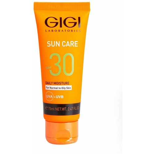 Крем для лица Gigi Sun Care Daily Moisture SPF 30 солнцезащитный, для жирной кожи, 75 мл антивозрастной крем для лица spf 50 gigi sun care daily moisture 75 мл