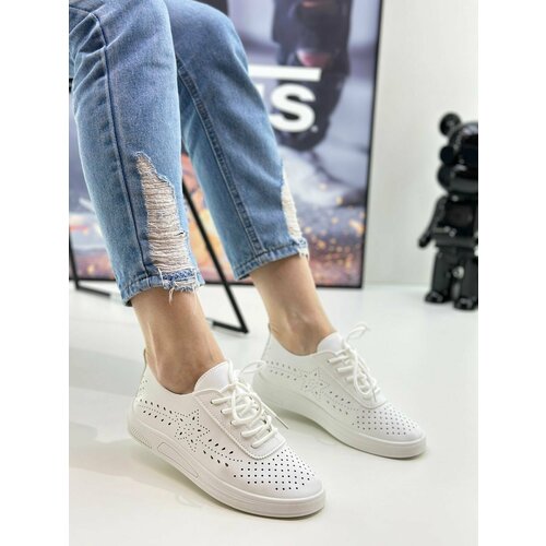 фото Кроссовки , повседневные, размер 36, белый нет бренда