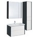 Мебель для ванной Roca Ronda 70 белый глянец, антрацит (тумба с раковиной + зеркало)