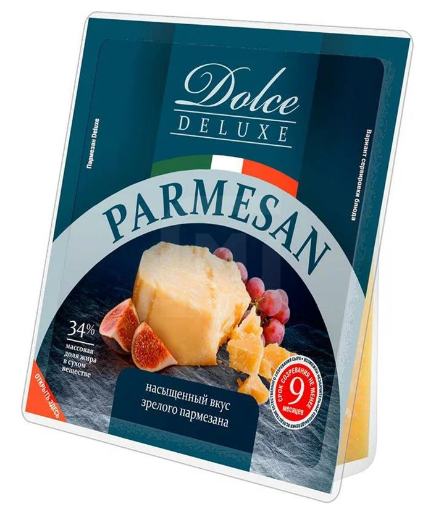 Сыр Parmesan Dolce Deluxe 34%, кусок