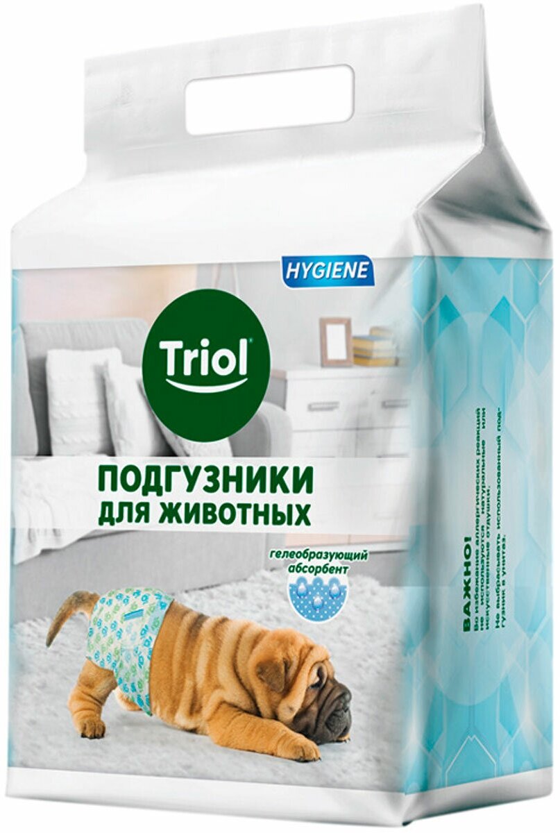 Подгузники для собак L, вес собаки 15-22кг (уп.10шт.), серия HYGIENE - фотография № 7