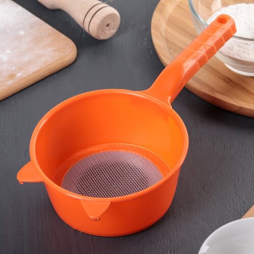 Сито с ручкой Ушки d 12 см цвет микс 313₽