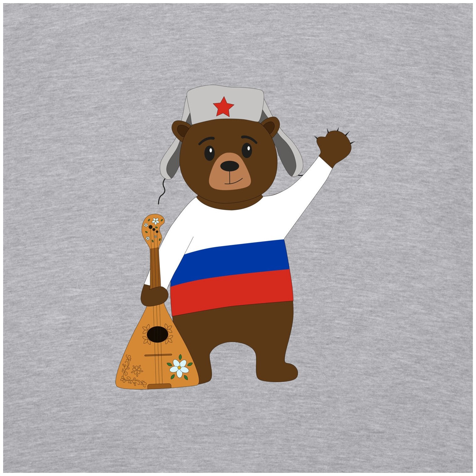 Рисунок мишка с балалайкой