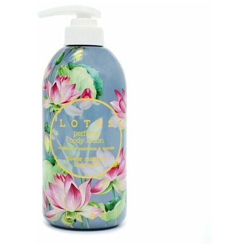 Лосьон Jigott Парфюмированный лосьон для тела с экстрактом лотоса / Lotus Perfume Body Lotion, 500 мл