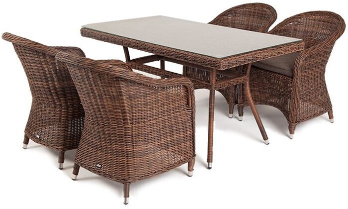 Комплект мебели 4SiS Латте-140 R LCR4T-5-SET brown