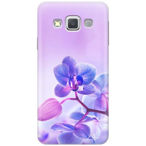 фото Cиликоновый чехол на samsung galaxy a3 / самсунг а3 с принтом "лиловые орхидеи" gosso