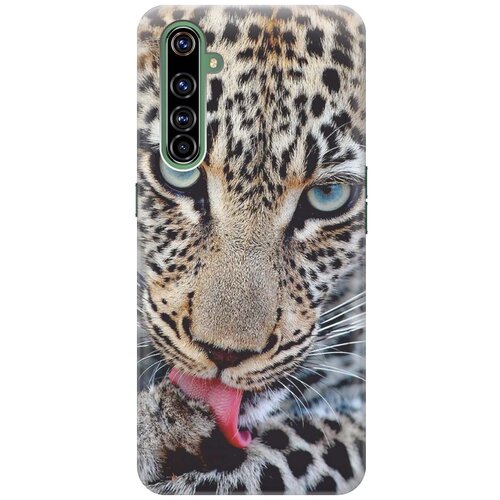 фото Cиликоновый чехол на realme x50 pro / рилми х50 про с принтом "леопард" gosso