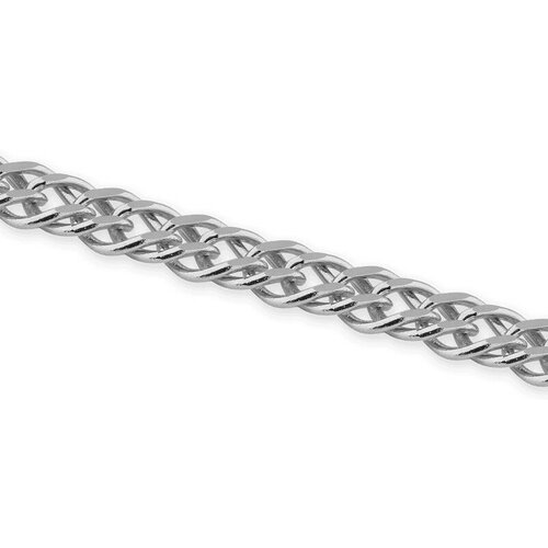 Цепь, плетение «Двойной ромб» из белого золота, 45 размер 98645