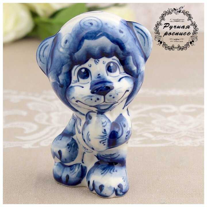 фото Сувенир «Лёвушка», 11 см гжель 1403230